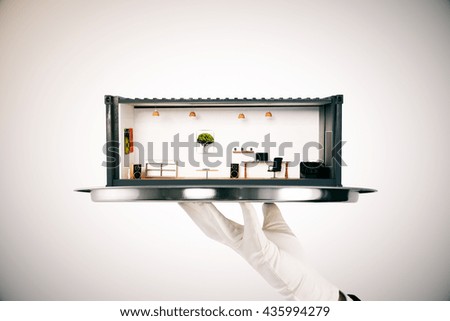 Similar – Image, Stock Photo container Workplace Trade