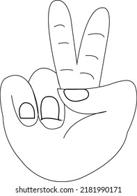 Hand Image, Pen Tool Drowing 