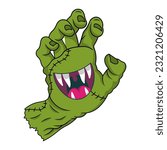 Hand Monster Vector Illustration Design