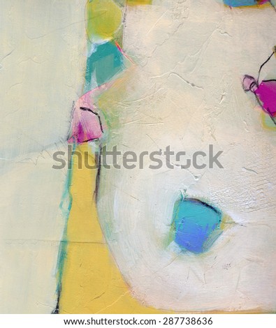 Hand painted abstract grunge background - brush strokes on paper with space for text. Textured background.