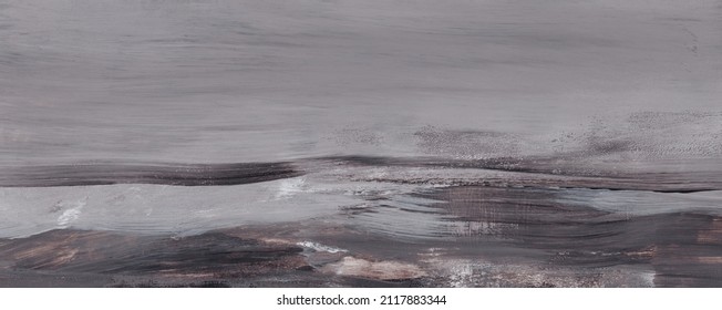 Hand painted abstract landscape. Versatile artistic image for creative design projects: posters, banners, cards, book covers, magazines, prints, wallpapers. Acrylic on panel. - Powered by Shutterstock