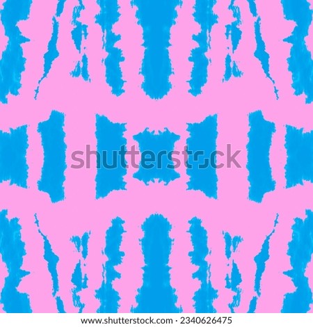 Hand Painted Design. Smudge Pattern. Digital Brush. Bohemian Abstract Style. Blue,Cyan,Pink Ink Textured Japan Backdrop. Hippie Abstract Ornament. Soft Hand Painted Design.