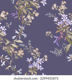 Hand painted floral elements set. Watercolor botanical illustration of eucalyptus, tulip, peony, rose,anemone flowers and leaves. Natural objects isolated on white background