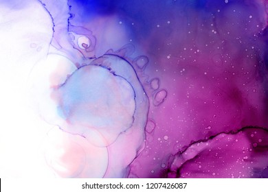 Hand Painted Ink Texture. Abstract Background.