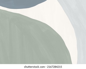 Hand painted organic shapes background  Abstract textured gouache template  Modern hand drawn painting design in muted pastel tones  Creative texture and paint brush strokes