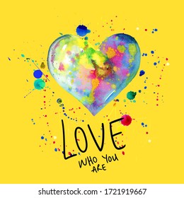 Watercolor Splash Heart High Res Stock Images Shutterstock