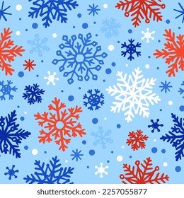 Hand painting winter snowflake pattern - Powered by Shutterstock