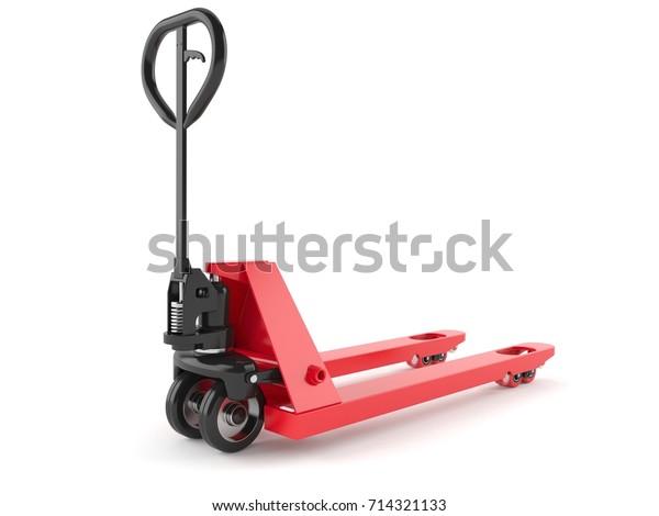 Hand Pallet Truck Isolated On White Stock Illustration 714321133 ...