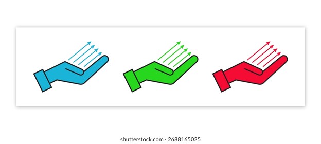 Hand Receiving or Presenting Multiple Arrows