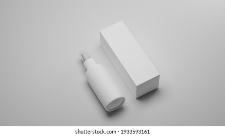 Hand sanitizer product mockup, 3d rendering illustration