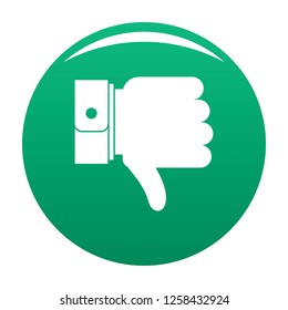 Hand Sediment Icon. Simple Illustration Of Hand Sediment Icon For Any Design Green