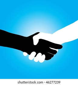 Illustration Two Hands Holding Each Other Stock Vector (Royalty Free ...