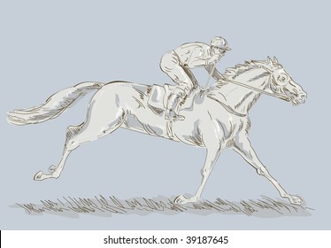 2,931 Jockey sketch Images, Stock Photos & Vectors | Shutterstock