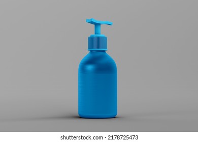 Hand Soap Mockup On White Background; 3D; 3D Illustration