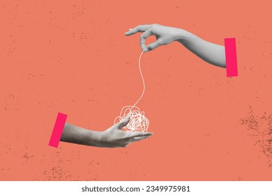 Hand untangle messy line or simplify problem. Simplify complex business idea - Powered by Shutterstock