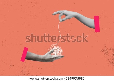 Hand untangle messy line or simplify problem. Simplify complex business idea