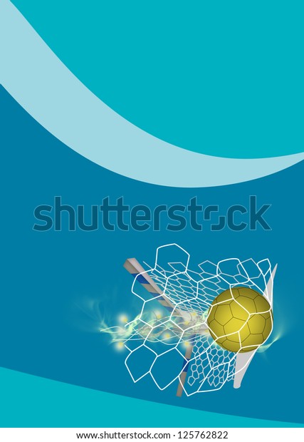 Handball Sport Poster Flyer Background Space Stock Illustration