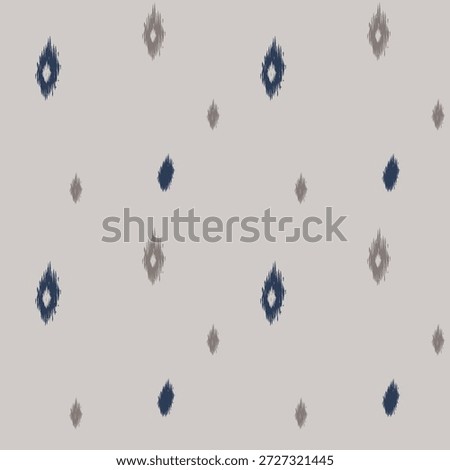 Hand-drawn Pattern Dots with Ikat Speckle in Navy and Charcoal