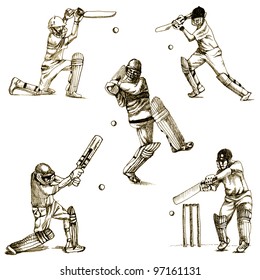 Hand-drawn Series - CRICKET - Drawing With A Hard Tip Marker