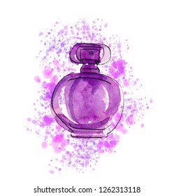 perfume violet bottle