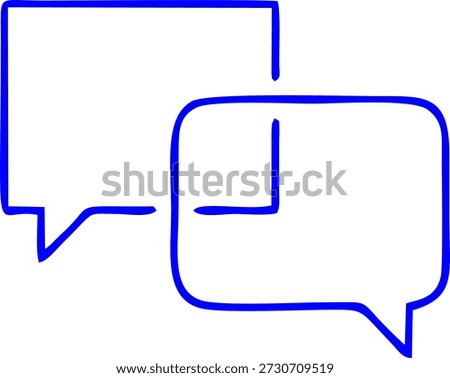 Handdrawn Speech Bubbles simple design