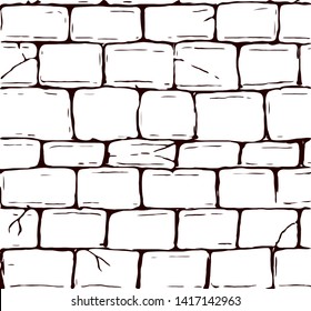 Handdrawn Texture Brick Wall Sett Castle Stock Vector (Royalty Free ...