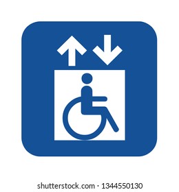Passengers Elevator Sign Lift Vector Icon: เวกเตอร์สต็อก (ปลอดค่า ...