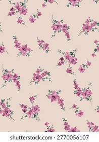 handmade beautiful flowers pattern suitable for textile design or wall decoration