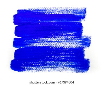 handmade blue strokes- background. painted by brush