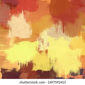 Handmade surreal abstract pattern. Modern artistic canvas matrix. 2d illustration. Texture unique backdrop painting mix form. Creative chaos structure element material creation bitmap figures. Acrylic