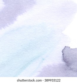 Hand-painted watercolor background. Abstract painting. Watercolour wash. Grey, black  blue Glitter. Soft divorces, transitions gradient. Hand drawn ombre texture 