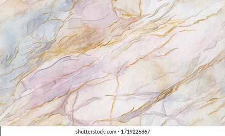 Hand-painted Watercolor Marble Seamless Pattern