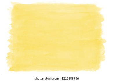 hand-painted yellow watercolor background with brush stroke texture