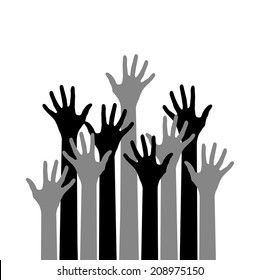 Many Hands Stock Illustration 321552896 | Shutterstock