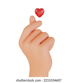 Hands gestures 3D cartoon, icon character hand with heart shape, beautiful symbol hand love concept, I love you hand, 3D render illustration - Powered by Shutterstock