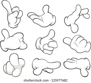 Similar Images, Stock Photos & Vectors of Cartoon gloved hands. Vector