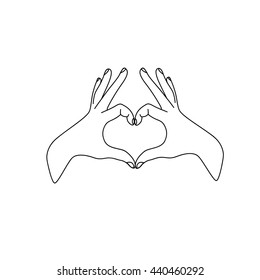 Hands Heart Symbol Stock Illustration 440460292 | Shutterstock