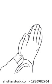 Praying Hands Illustration Images, Stock Photos & Vectors | Shutterstock