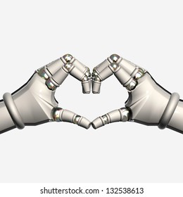 Hands Robot Heart