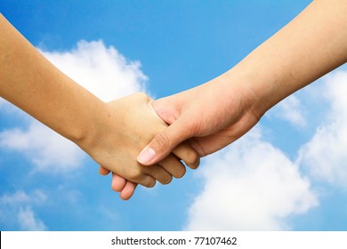 Hands in the sky.