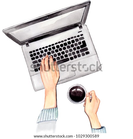 hands stuff top view stock illustration 1029300589 shutterstock