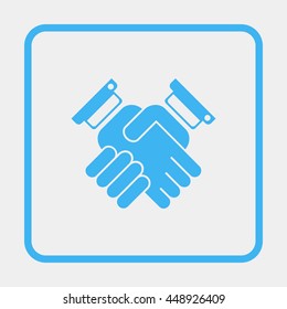 Handshake icon.