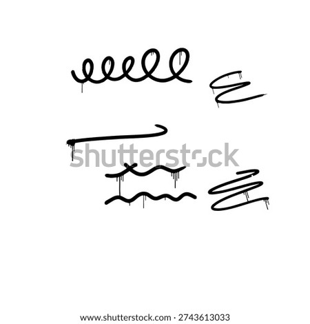 Handwritten cursive script letters and squiggles on a plain background