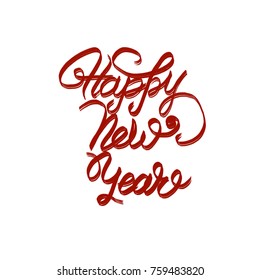 Handwritten Phrase Happy New Year Stock Illustration 759483820 ...