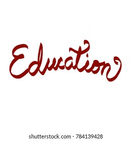 Handwritten Word Education Stock Illustration 784139428 | Shutterstock