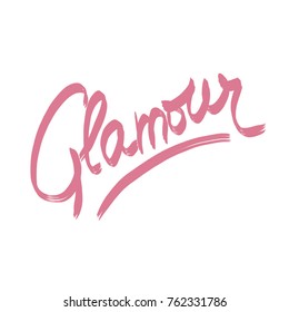 Handwritten Word Glamour Stock Illustration 762331786 | Shutterstock