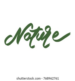 Handwritten Word Nature Stock Illustration 768962761 | Shutterstock