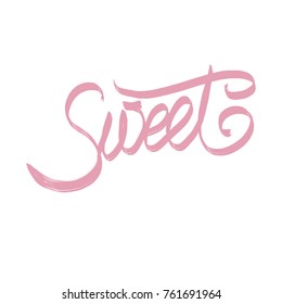 Handwritten Word Sweet Stock Illustration 761691964 | Shutterstock