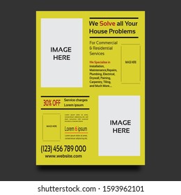 Handyman Services Flyer design template  - illustration - Powered by Shutterstock