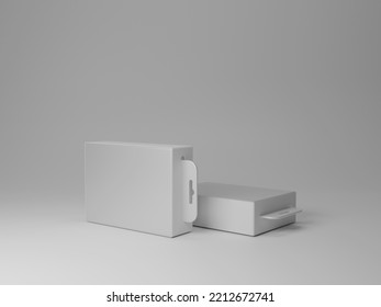 Hanging Box Mockup 3d Rendering 